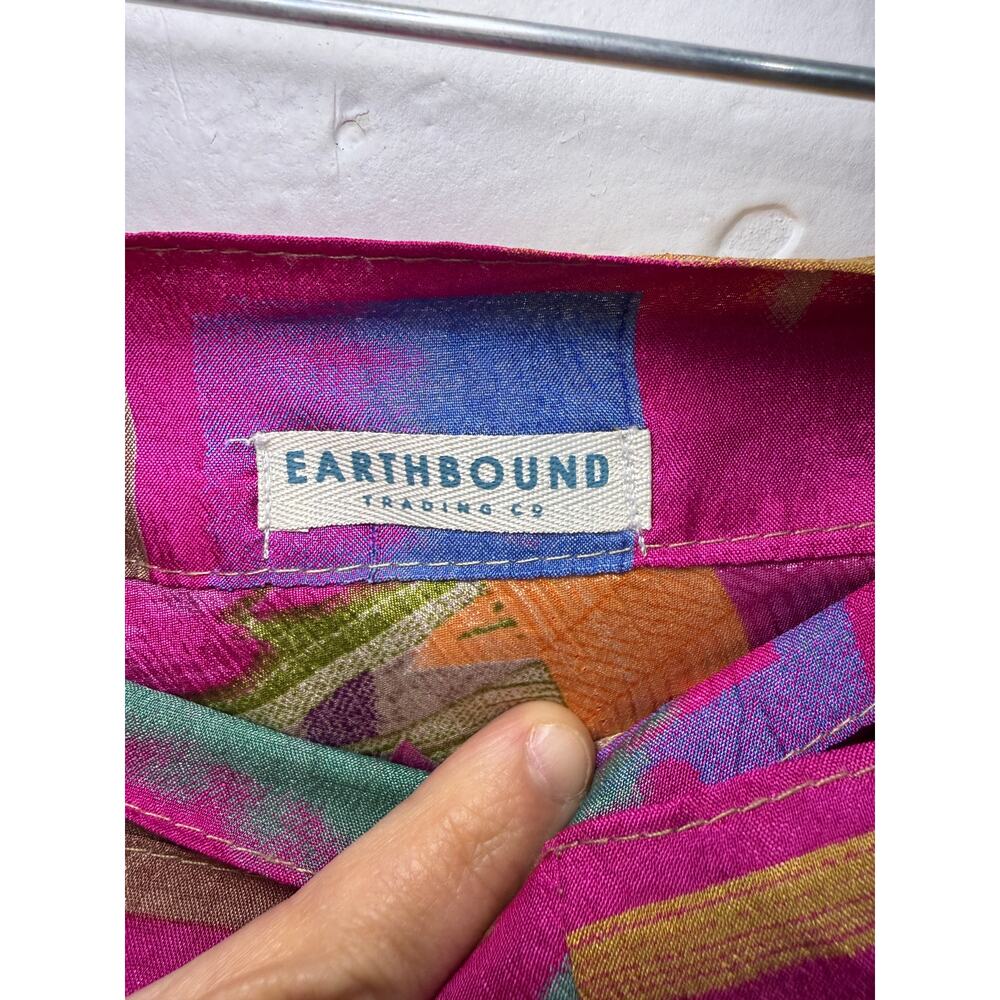 Earthbound reversible wrap asymmetrical midi skirt womens bohemain fairy cottage - Picture 4 of 8